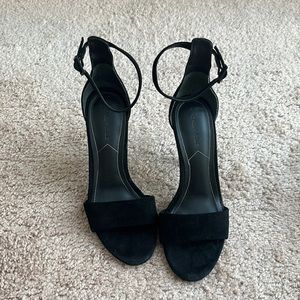 Kendall + Kylie 4” Black High Heels - Sandal/open toe with ankle strap